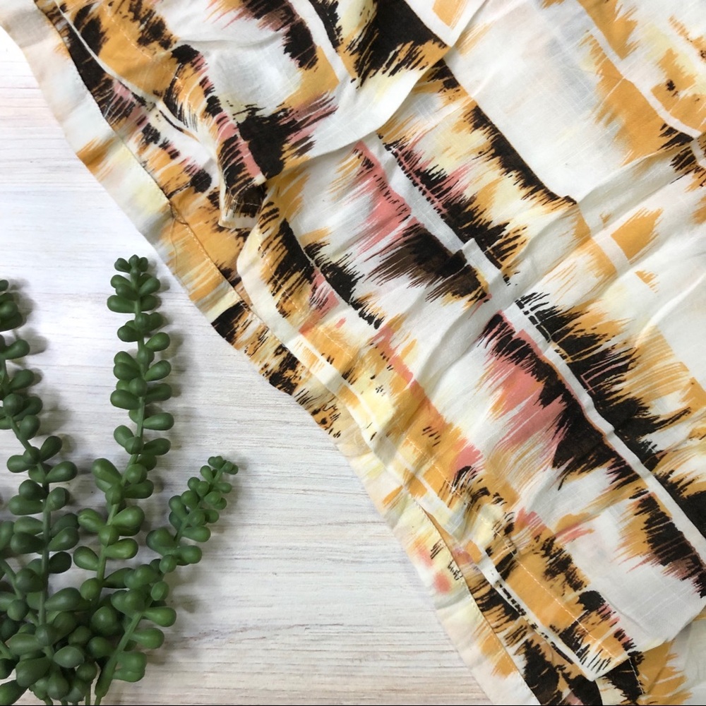 PIKO Multicolor Dye Effect Patterned Crop Top - Picture 3 of 5